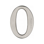 Heritage Brass Numeral 0 - 51mm  – Self Adhesive